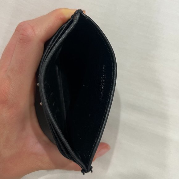 Saint Laurent Monogram Matelassé Leather Card Case - Picture 6 of 9